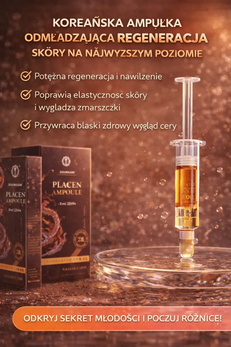 Ampułka Placenta 2ml Regeneracja Skóry Koreńska