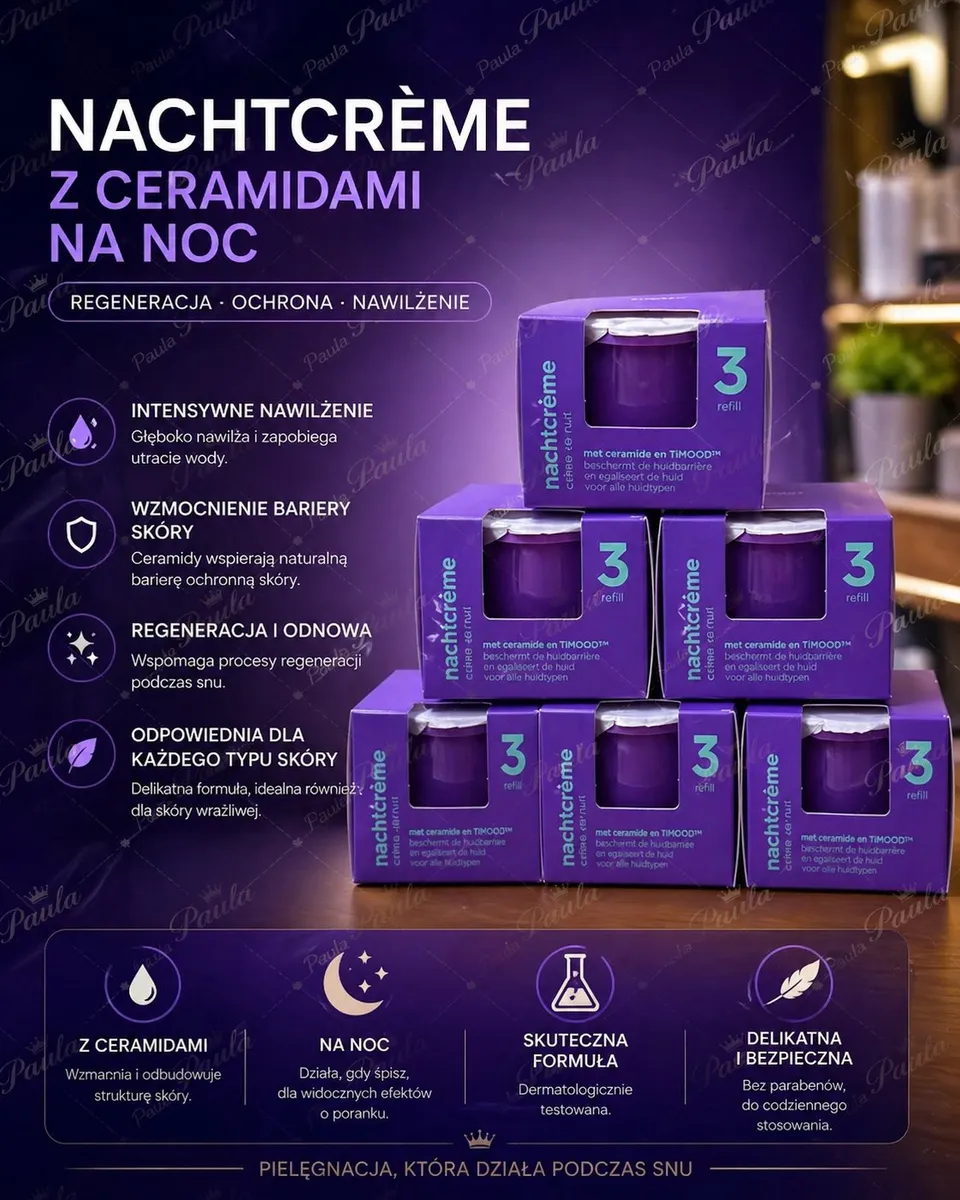 Krem na Noc Paula z Ceramidami Refill 3x50ml