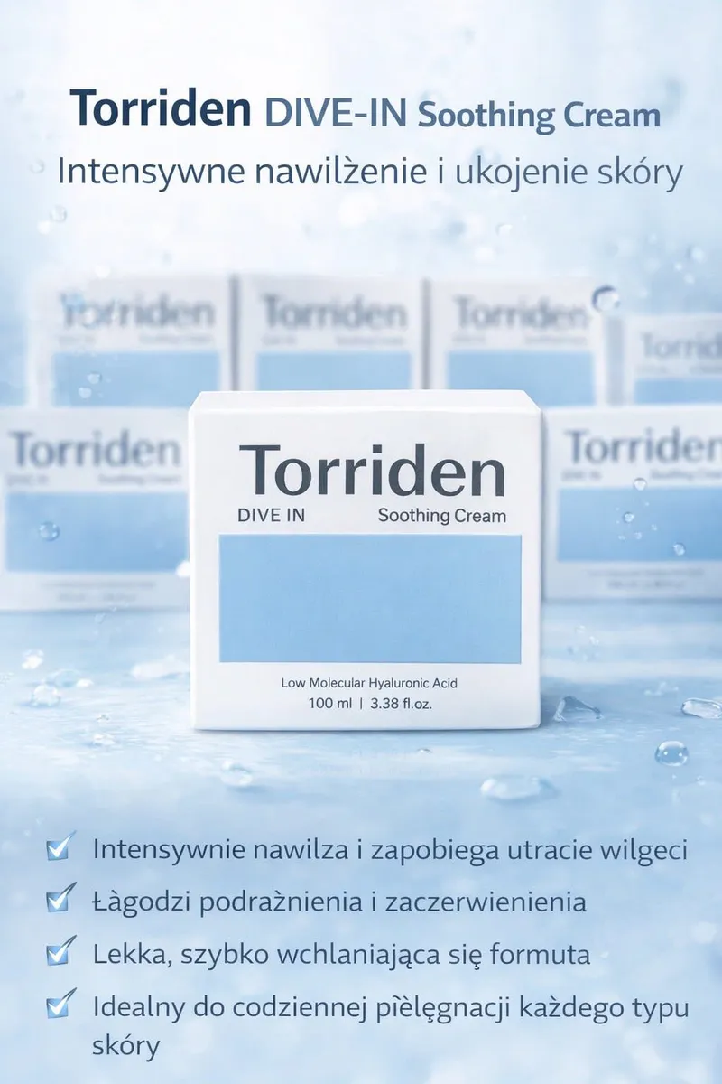 Torriden Dive-In Soothing Cream 100ml Nawilżający