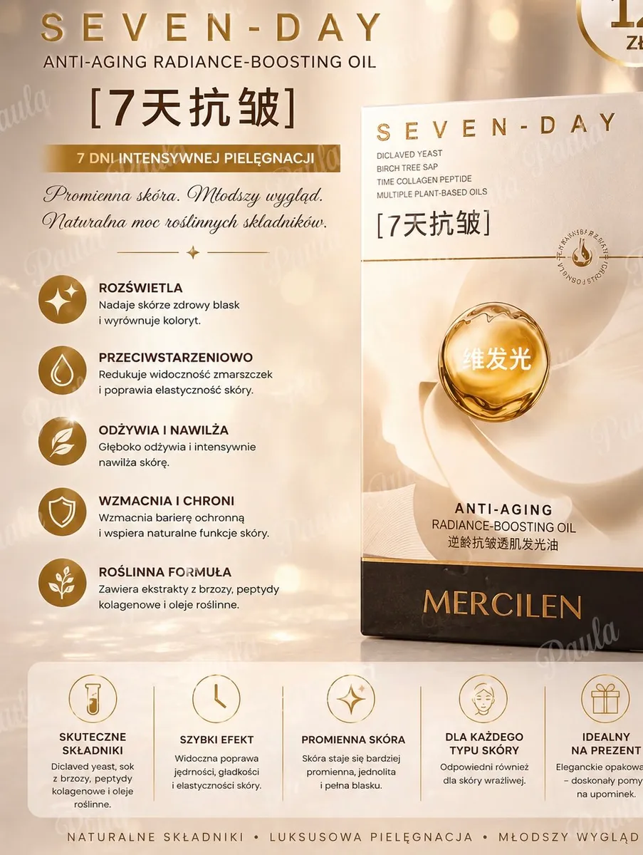 MERCILEN Seven Day Anti-Aging Olejek do Twarzy 7-dniowy