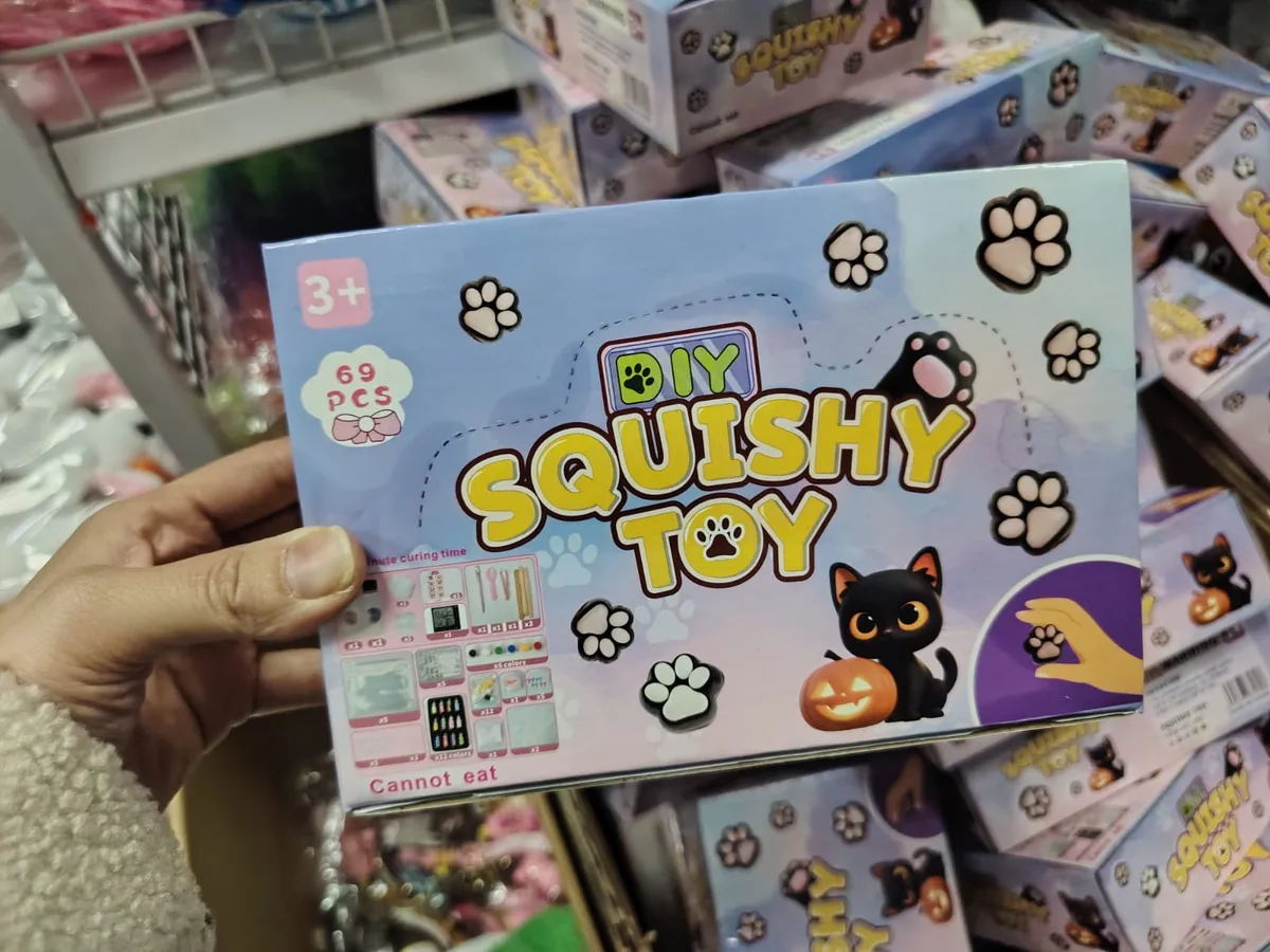 Zestaw DIY Squishy Toy 69 pcs kot Halloween 3+