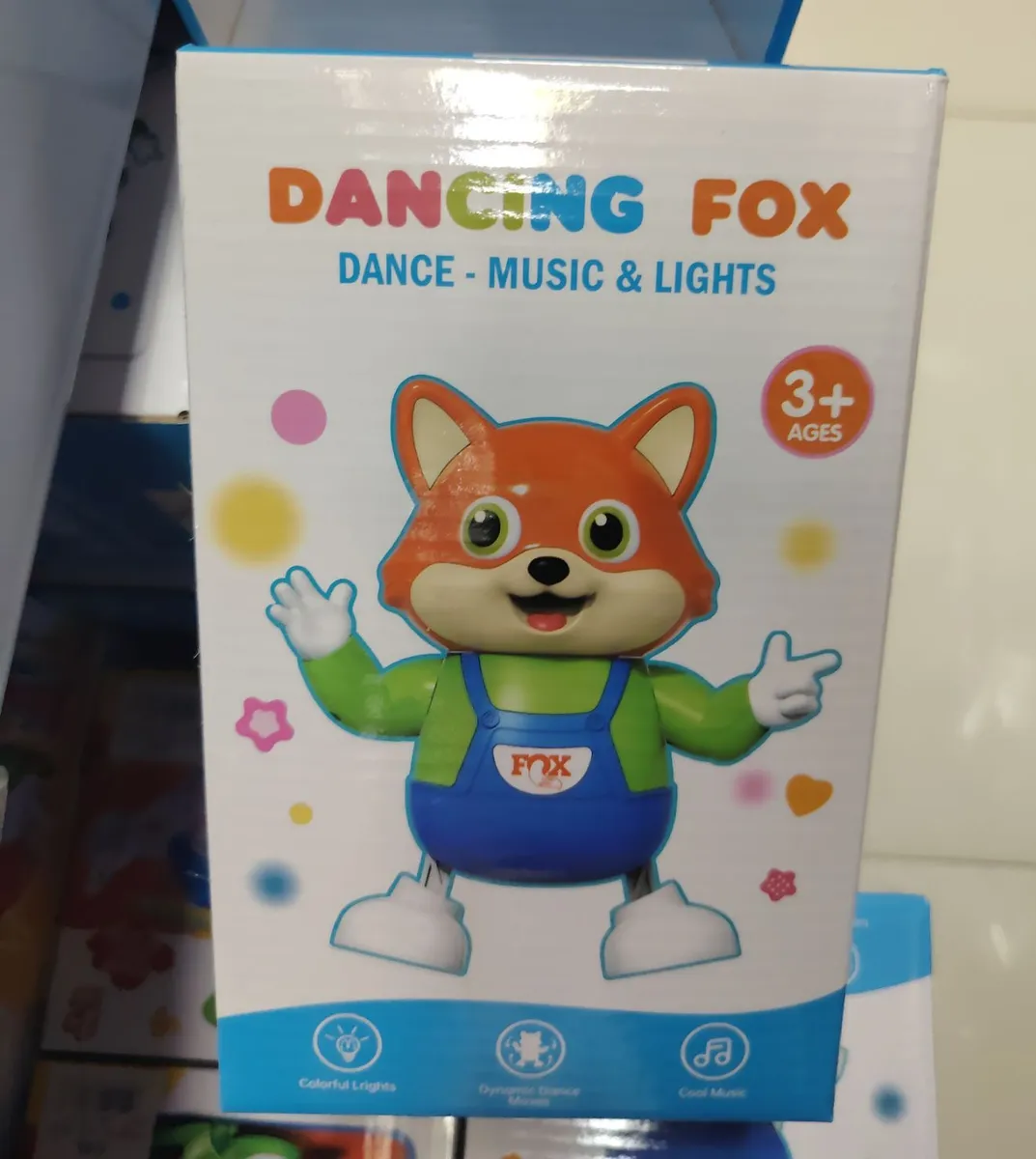Tancerz Lis Dancing Fox 3+ z muzyką i światłami