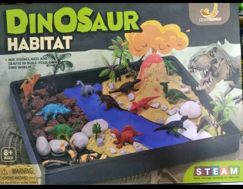 Zestaw STEAM Dinosaur Habitat do Budowy Dinozaurów 8+