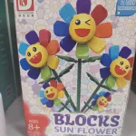 Zestaw klocków DIY Sun Flower Emoticony 145 elementów
