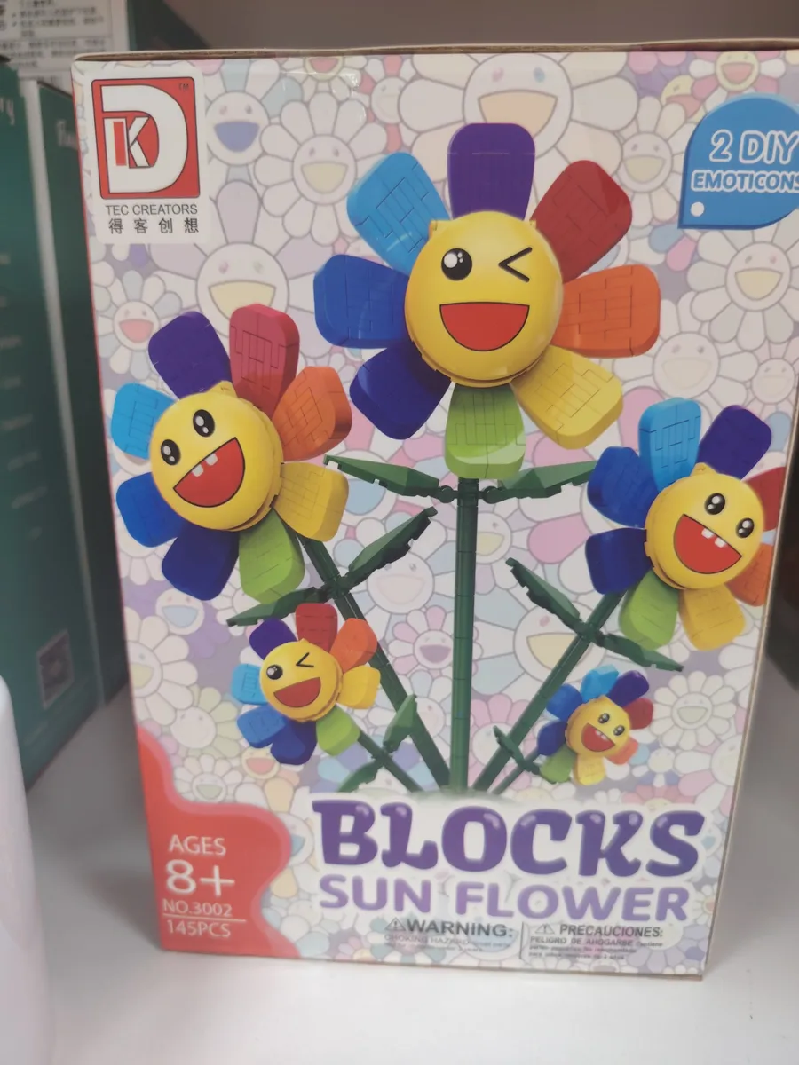 Zestaw klocków DIY Sun Flower Emoticony 145 elementów