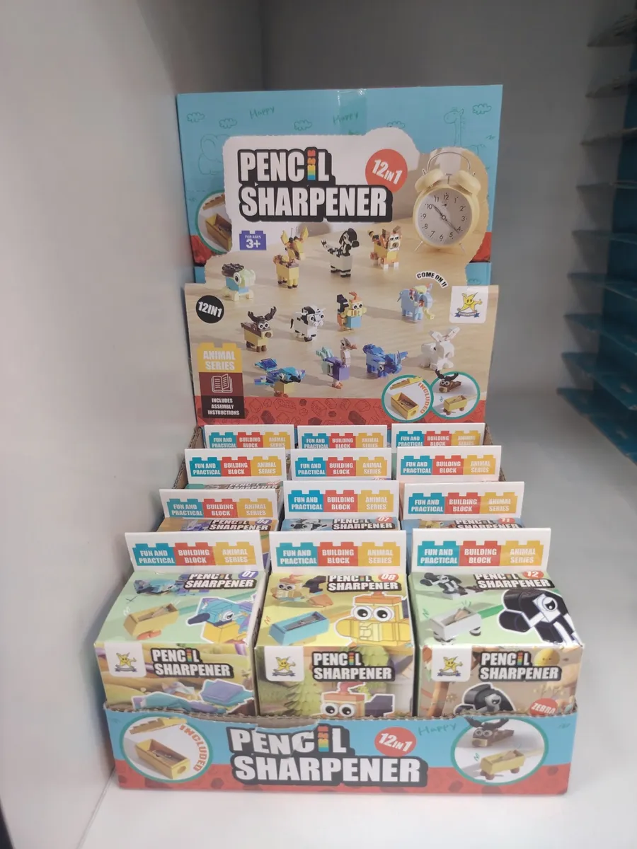 Zestaw 12w1 Pencil Sharpener Animal Building Block