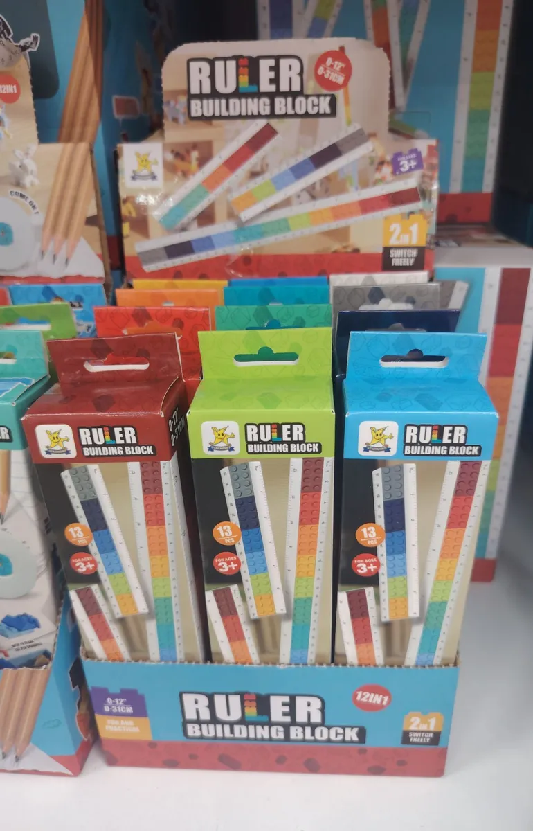 Ruler Building Block Linijka Klocki 13 szt 9-12cm 3+