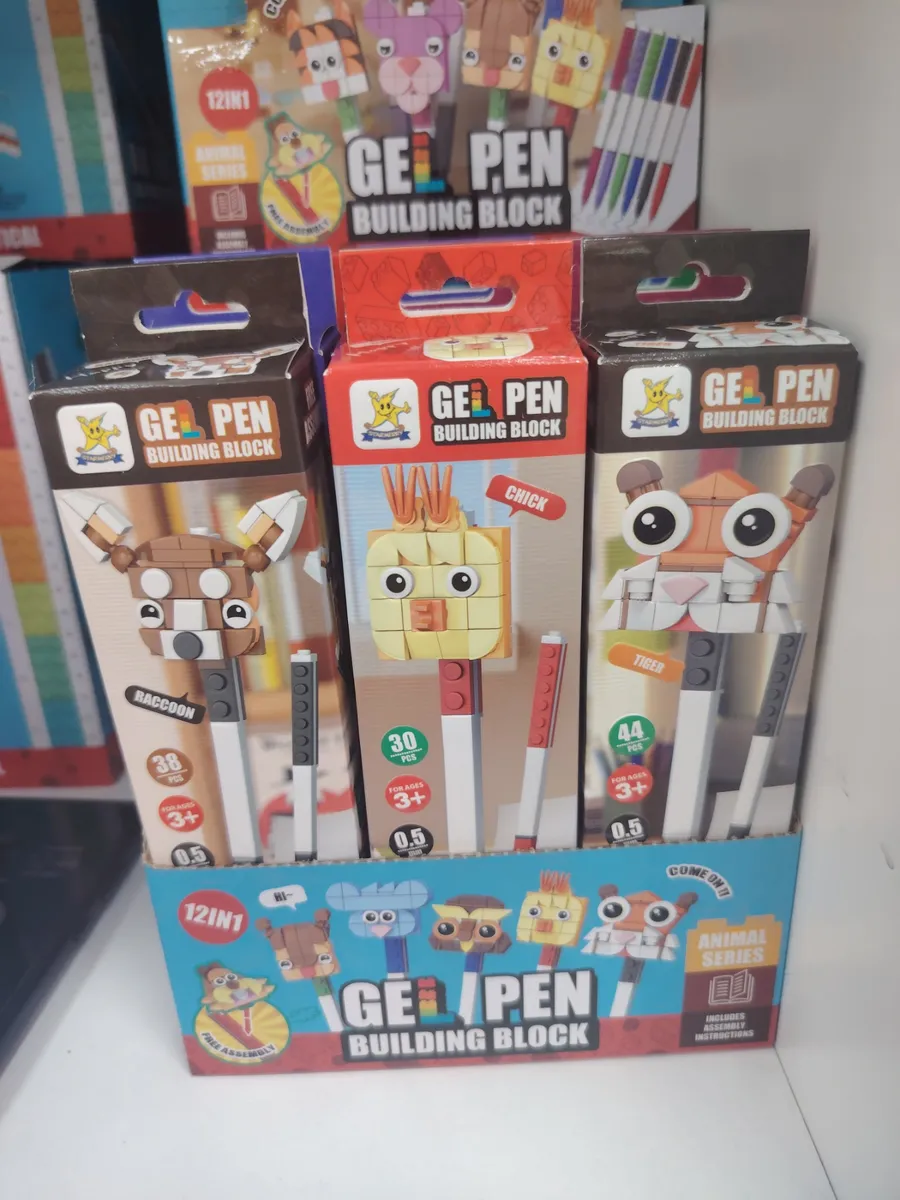 Gel Pen Building Block Animal Series 12w1