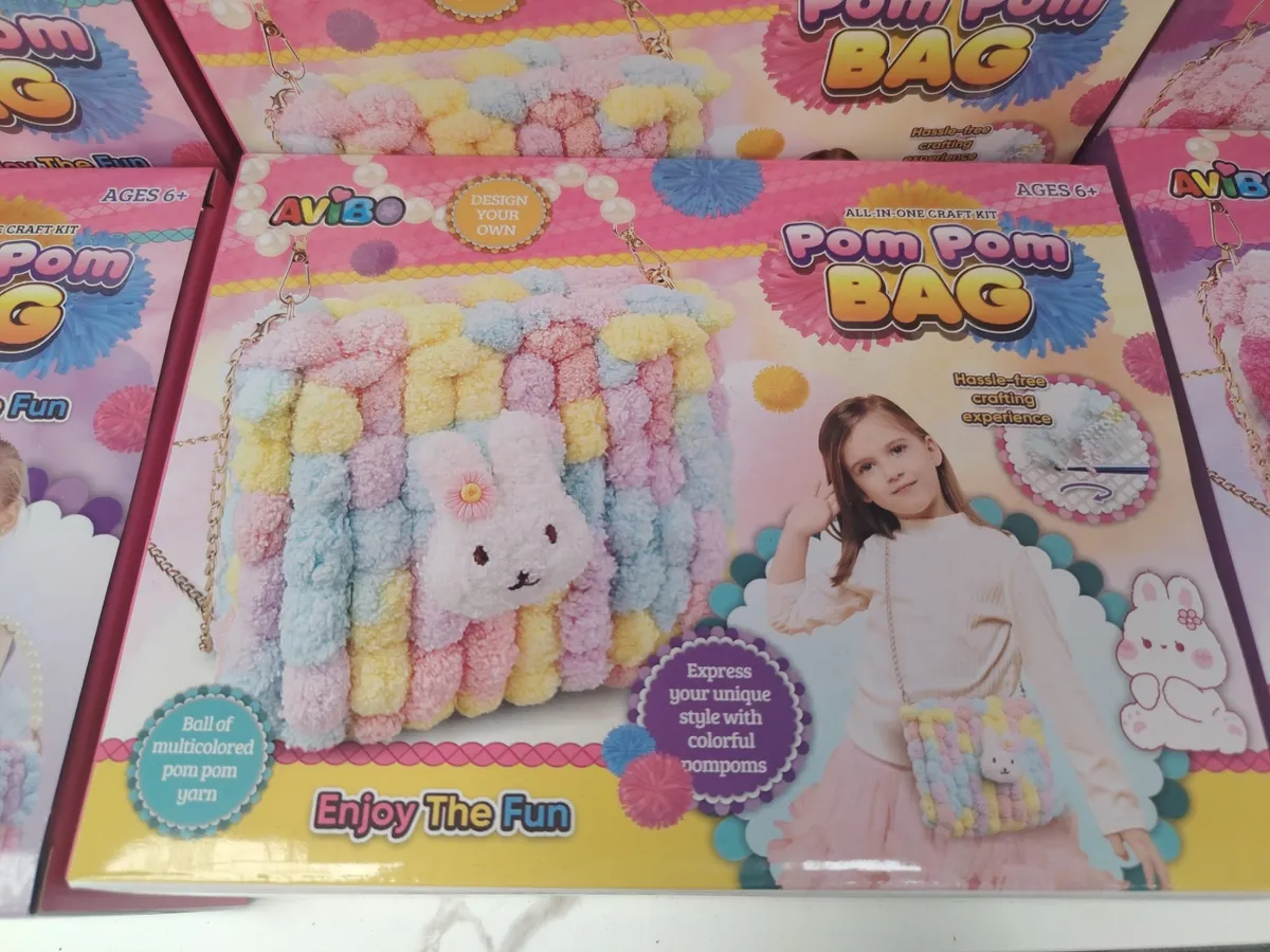 Zestaw kreatywny Avibobo Pom Pom Bag Ages 6+