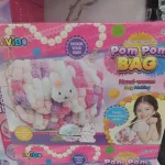 Avibo Zestaw Craft Pom Pom Bag Różowy od 6 lat