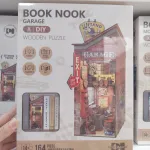 Book Nook Garage Drewniana Puzzle 3D 195x108x285mm