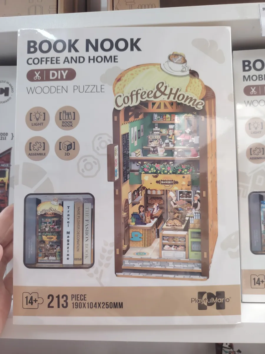 Book Nook Coffee and Home Drewniana Puzzle 3D 213 elementów