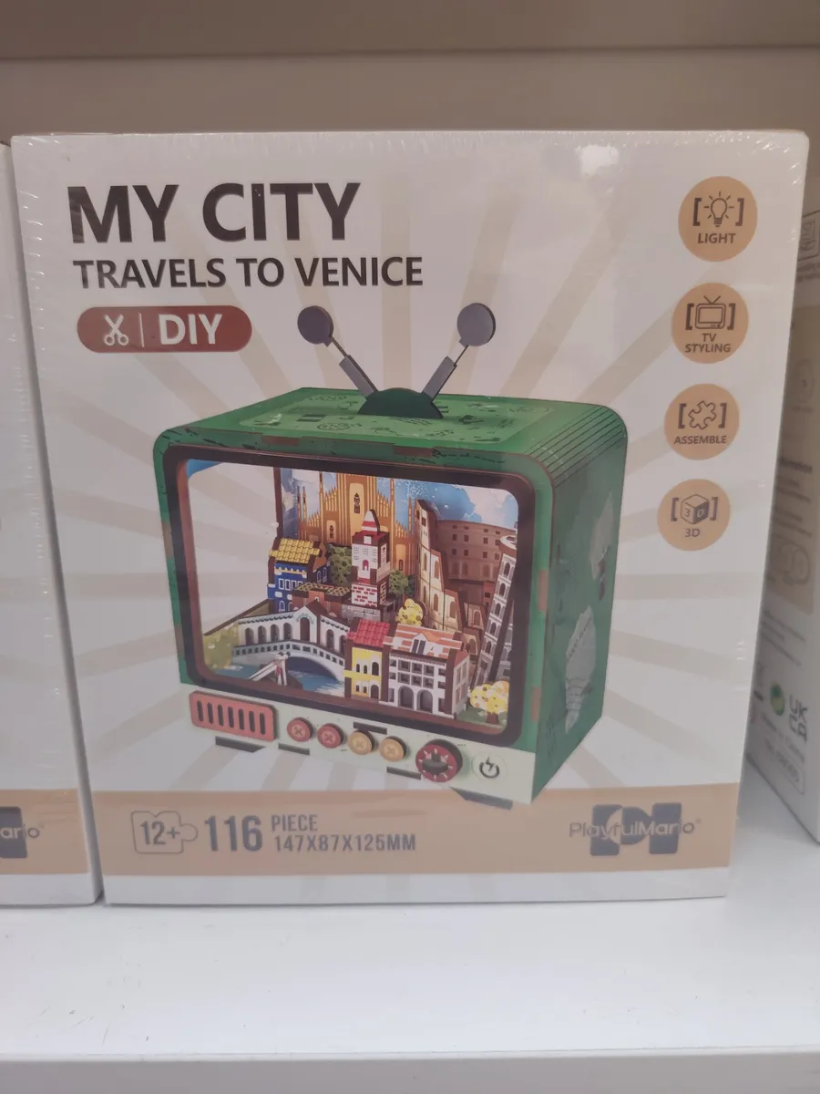 PlayfulMaro My City Travels to Venice 3D Puzzle TV 147x87x125mm