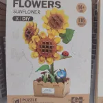 Zestaw 3D Puzzle Drewniane Kwiaty Słonecznik PlayfulMario 115 el.