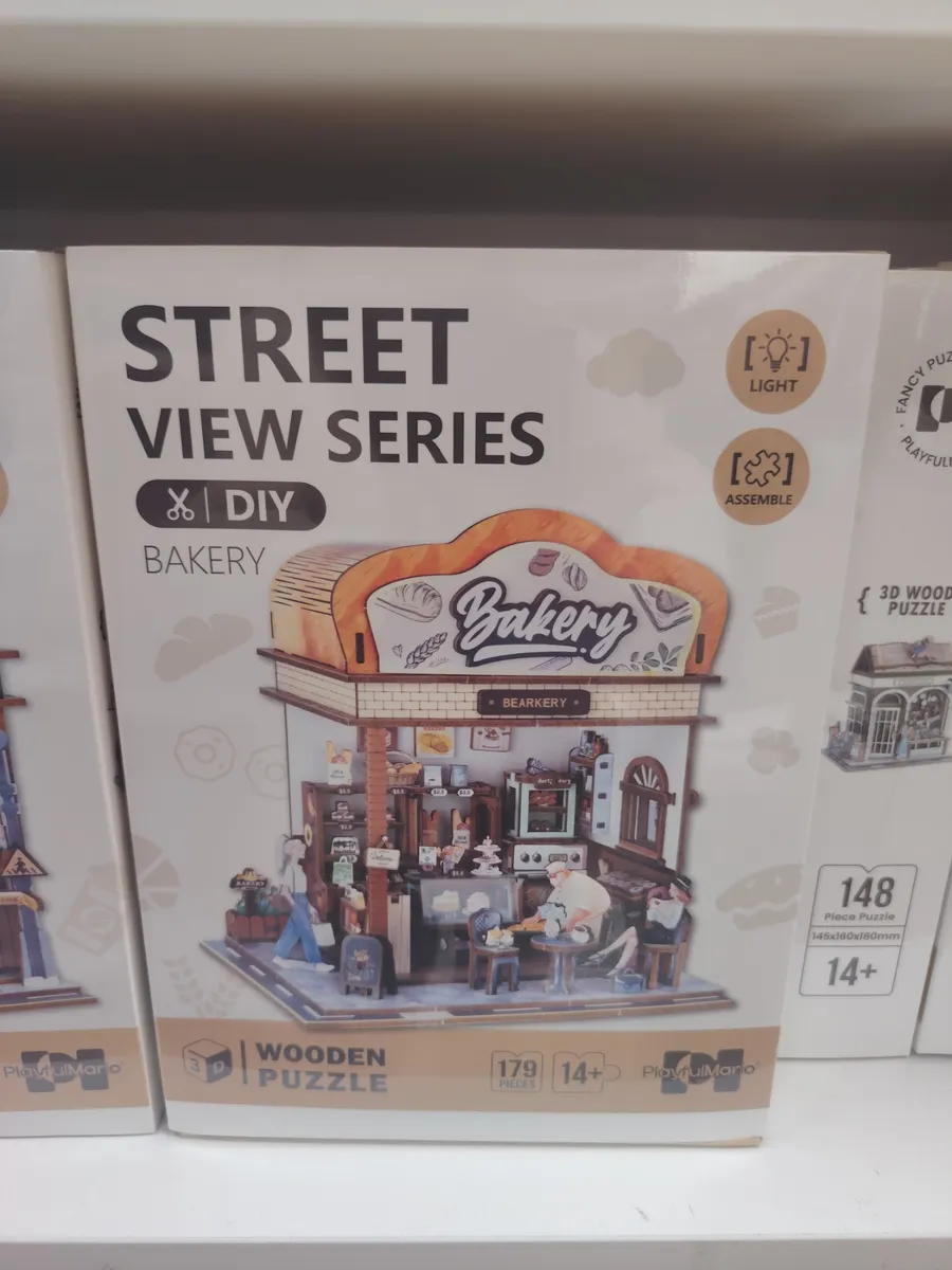Zestaw 3D Wooden Puzzle Bakery Street View 148 elementów