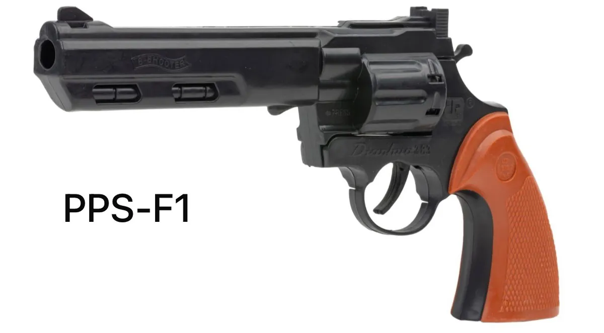 Pistolet Zabawkowy B. Shooter PPSS-F1 Czarny Pomarańczowy