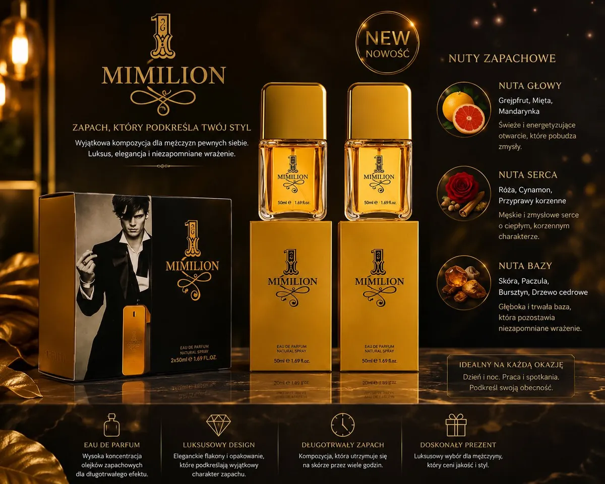 Mimilion Eau de Parfum Zestaw 2x50ml Cytrusowo-Drzewny