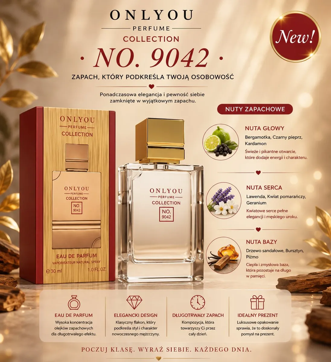 Only You No. 9042 Eau de Parfum 30ml Nuty Bergamotki Lawendy