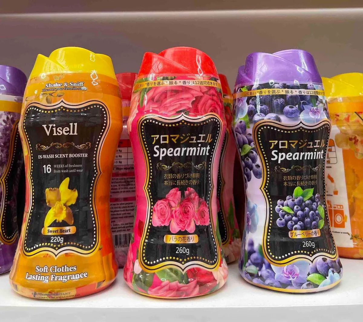 Kapsułki do prania Visell Shake & Sniff 3 zapachy 220-260g