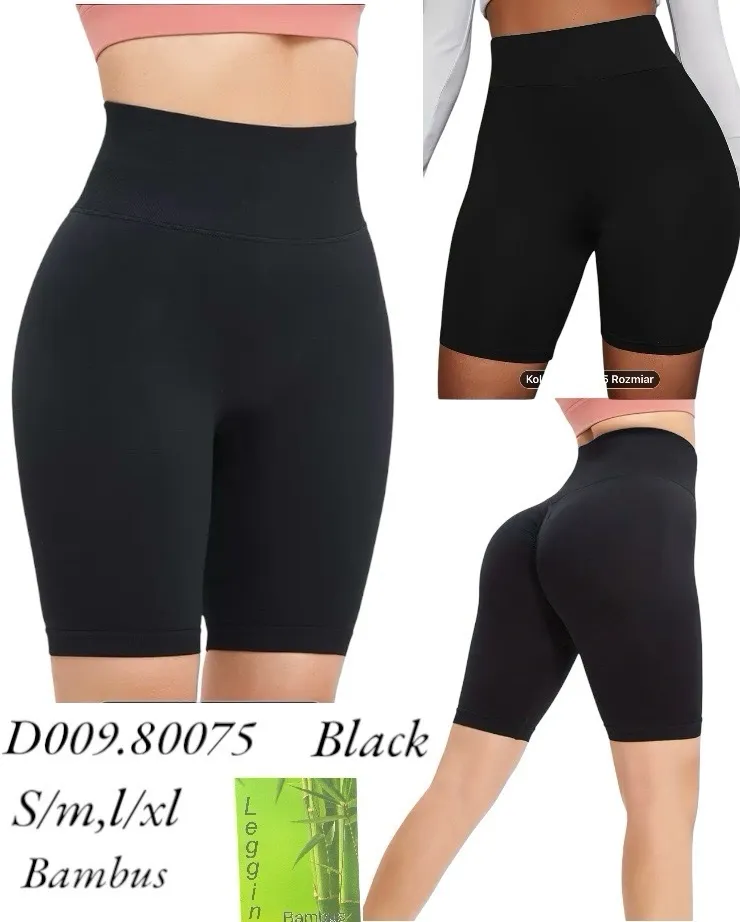 Legginsy modelujące z bambusa czarne S/M/L/XL