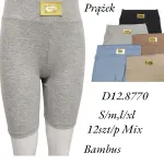 Spodenki damskie bambusowe prążkowane S/M/L/XL mix kolorów