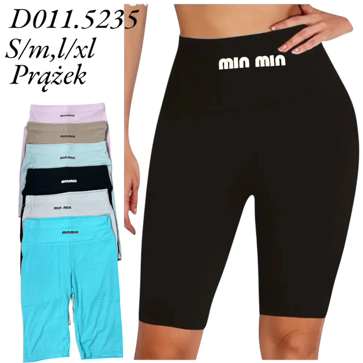 Spodenki Miumiu Prążkowane S/M L/XL Wielobarwne