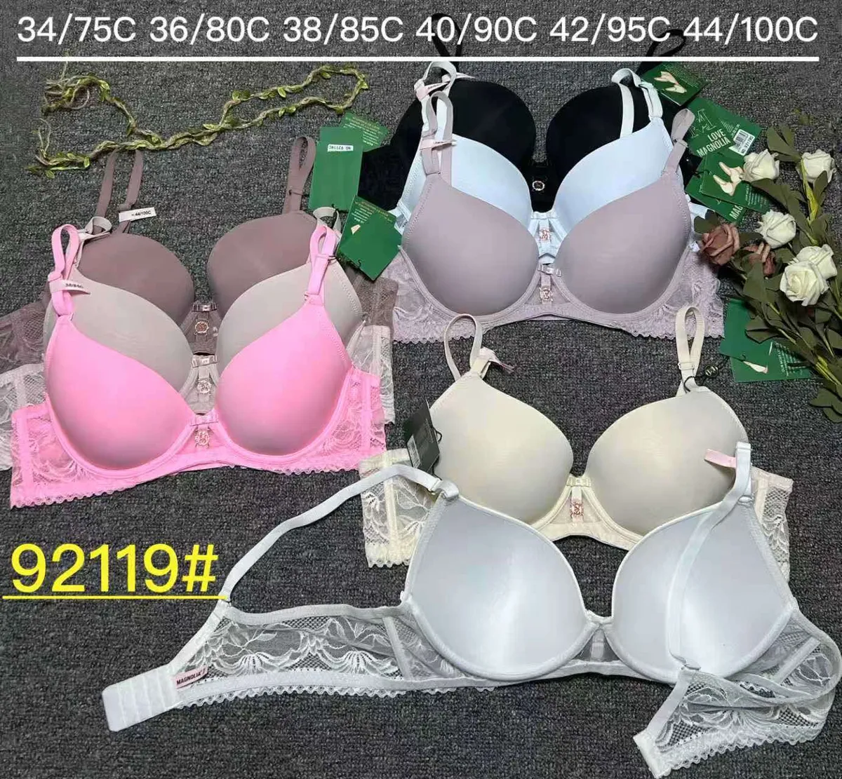 Biustonosz push-up Love Multi Kolory Rozmiary 34/75C-44/100C