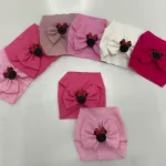 Opaski Dziecięce Minnie Mouse Różowe Beżowe Biały