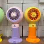 Mini wentylator USB na baterie z dekoracją zwierzątka