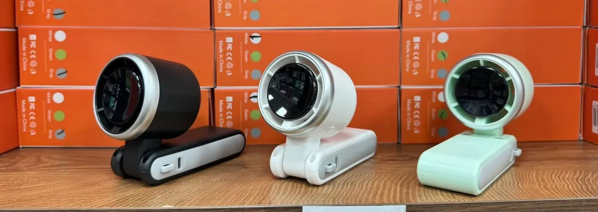 Webcam USB obracana czarny/biały/zielony