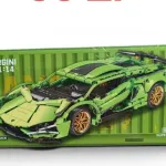 Zestaw klocków Lamborghini FK937:14 Zielony Super Speed Car
