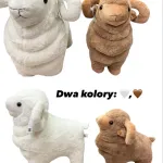 Maskotka Owca Pluszowa 45cm Biały i Brązowy