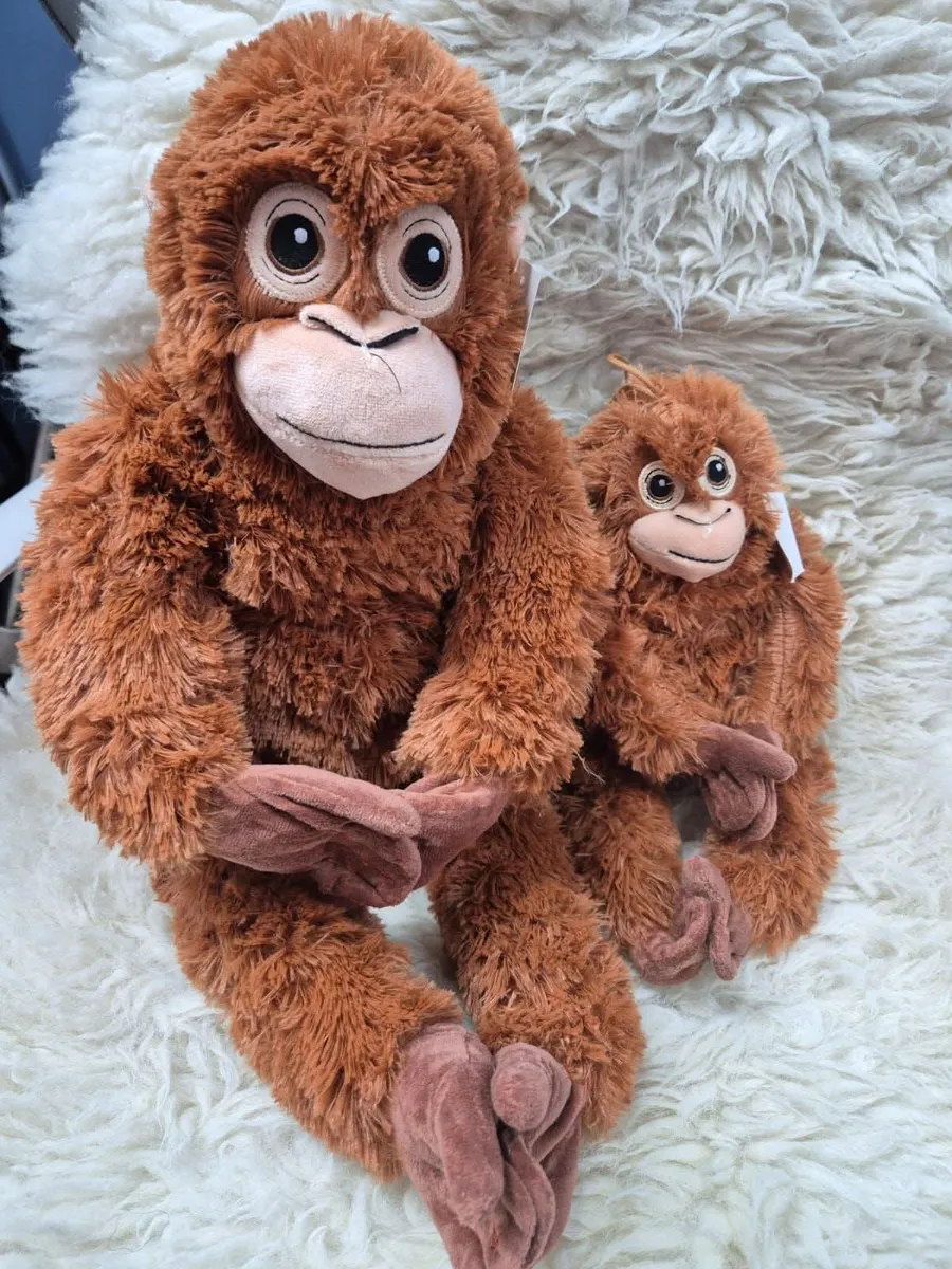 Maskotka Małpka Orangutan Brązowa 66cm