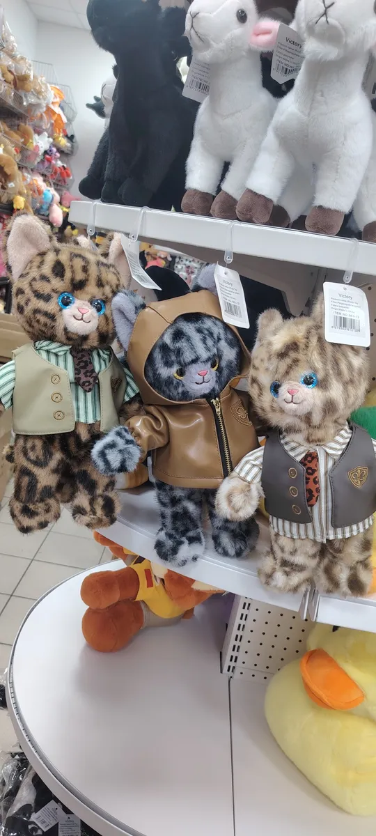 Maskotka Kot w Kamizelce Leopard 30cm