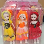 Lalki Fashion Girl Żółta Pomarańczowa Czerwona w Zestawie