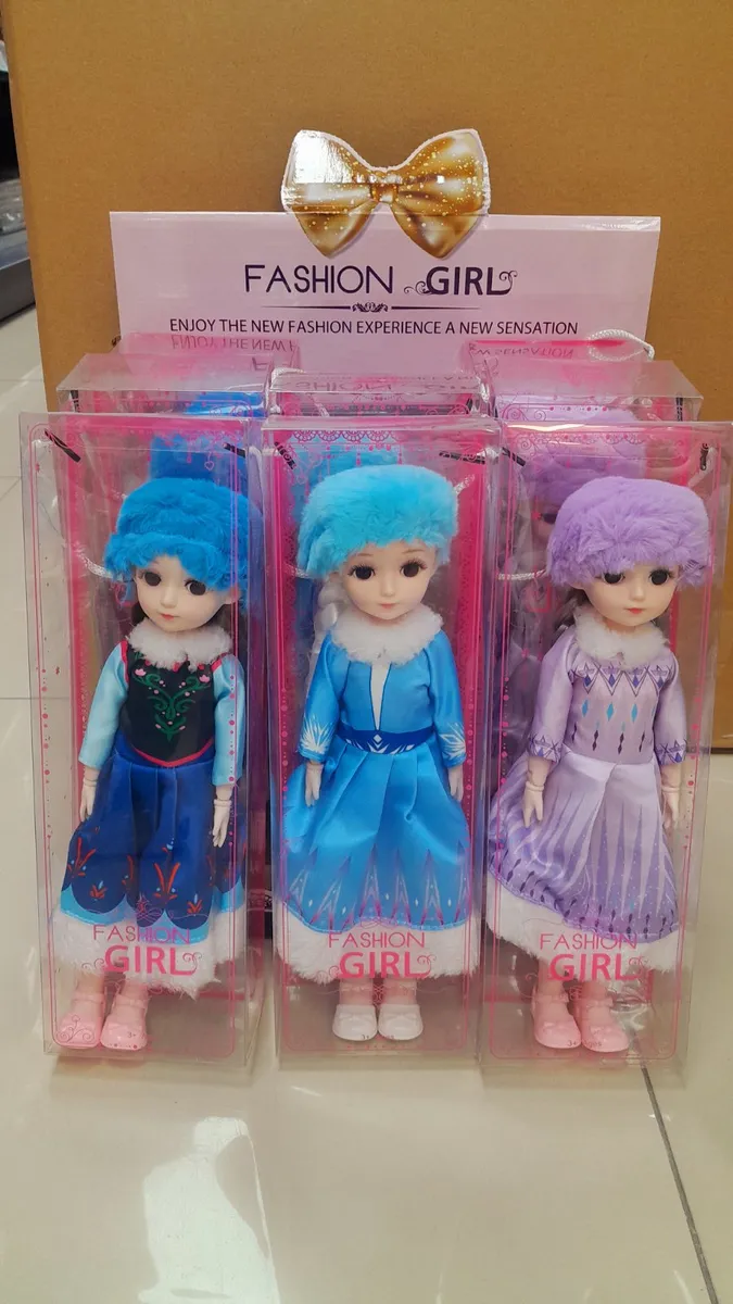 Lalki Fashion Girl Elsa Anna 3 szt w zestawie