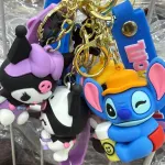Breloczek Zabawkowy Kuromi Stitch PVC Wielokolorowy z zawieszką