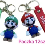 Breloczki Mario i Luigi Super Mario PVC zielony czerwony