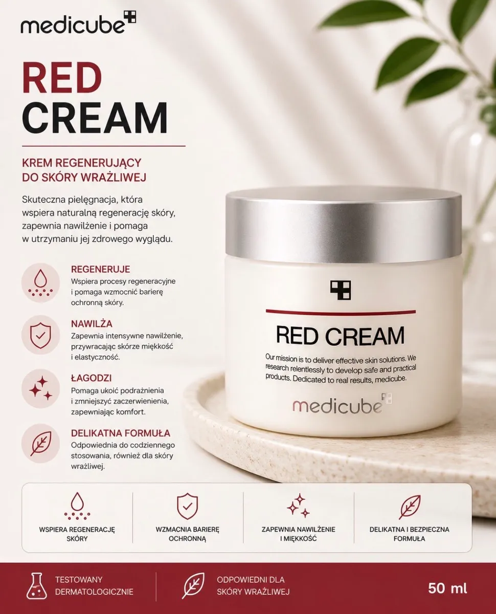 Medicube Red Cream Krem Regenerujący 50ml