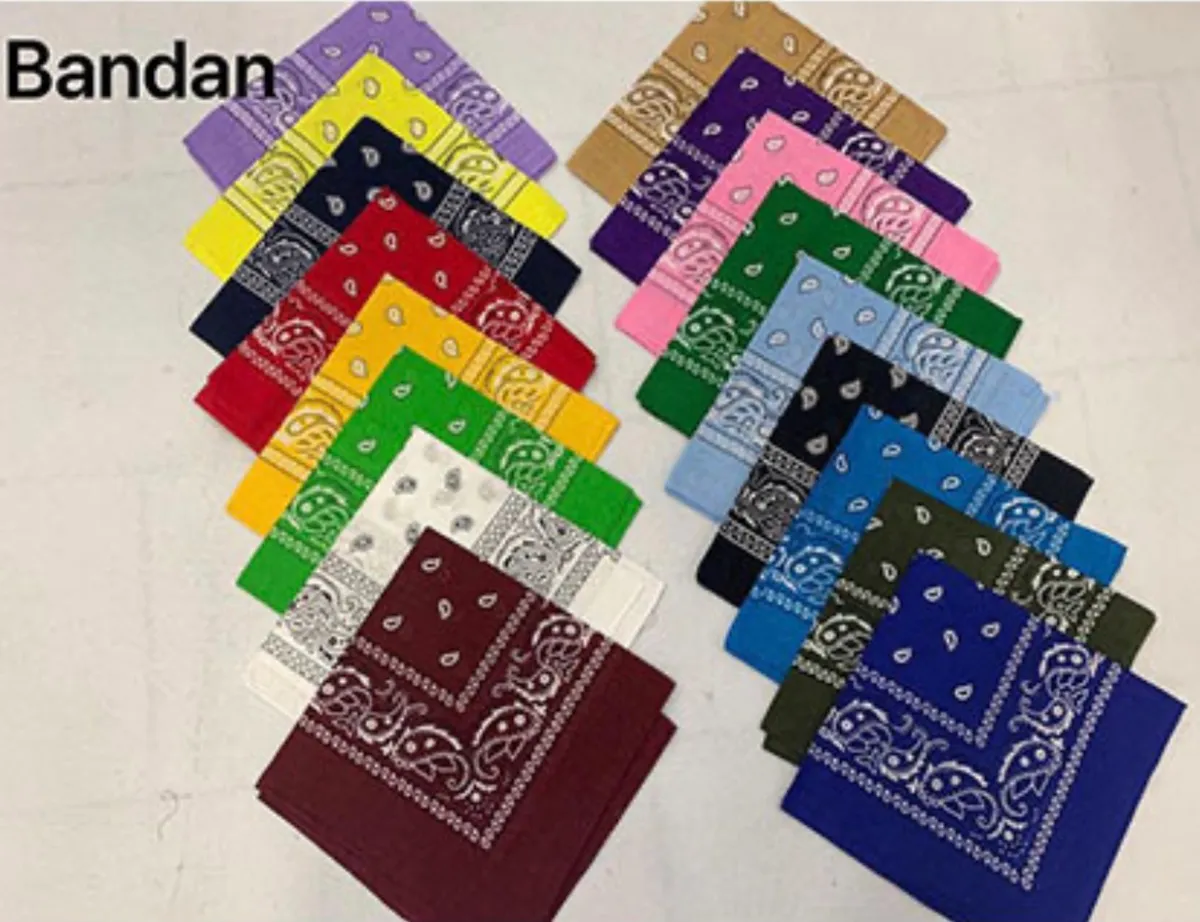 Bandana w kratę paisley wielokolorowa