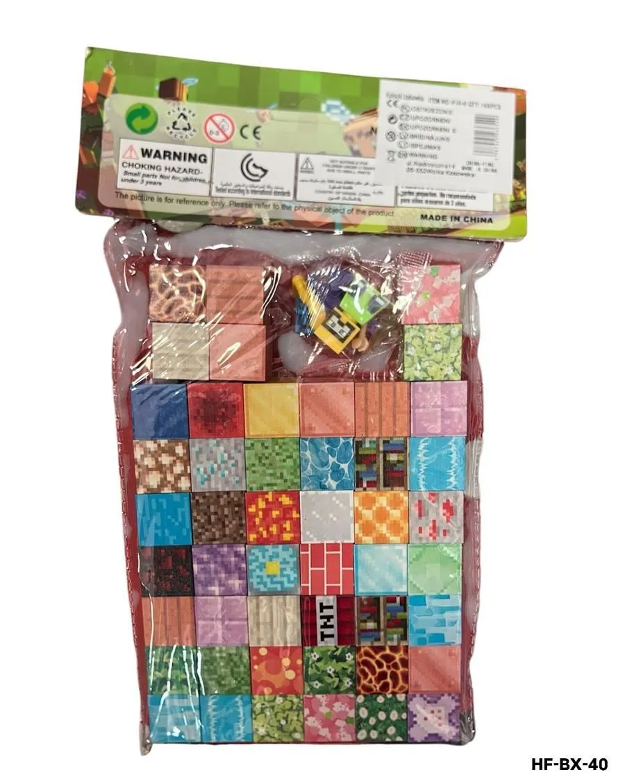 Magnetyczne klocki 48 szt. inspirowane Minecraft