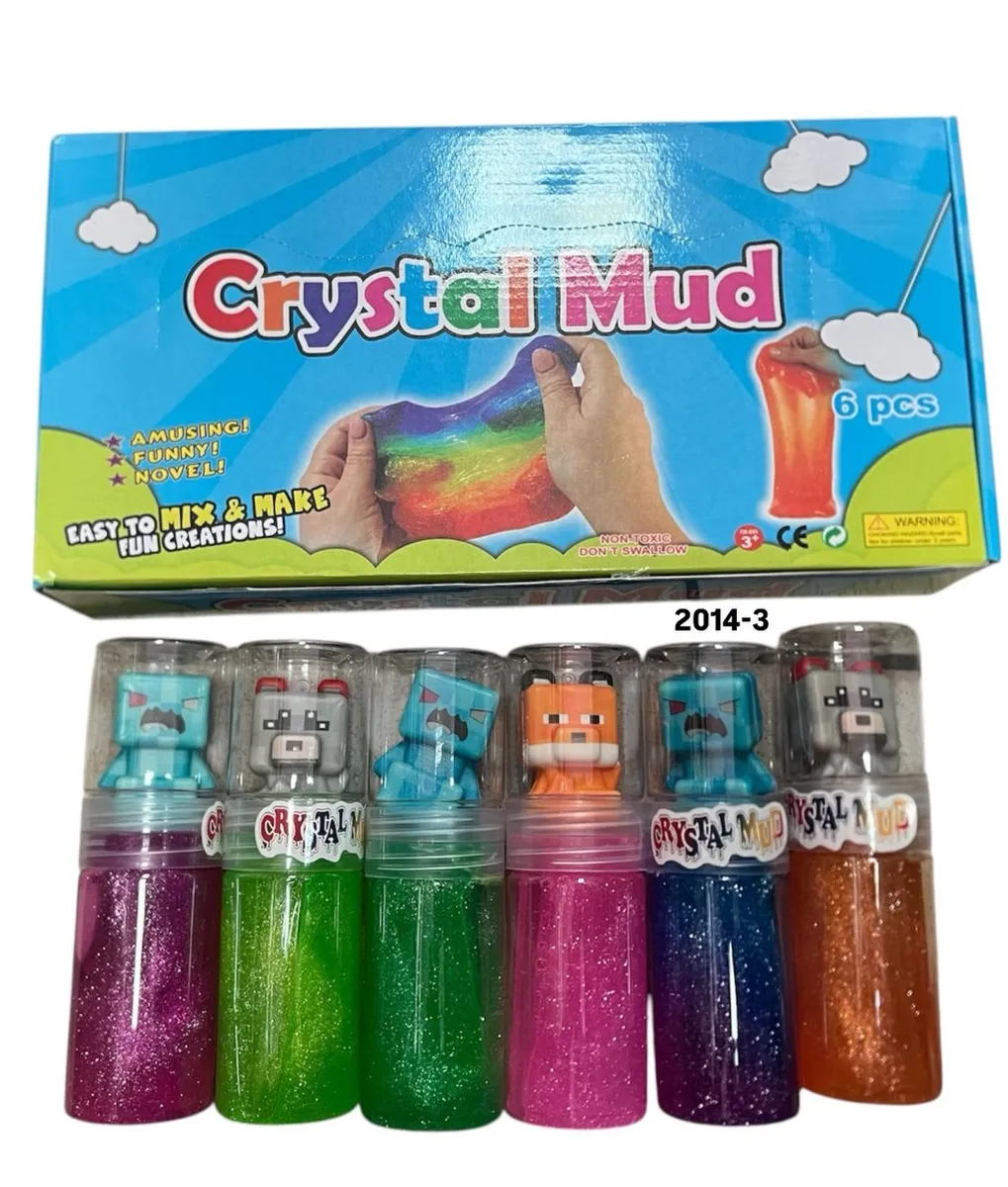 Crystal Mud Slime 6szt z Postaciami Minecraft 3+