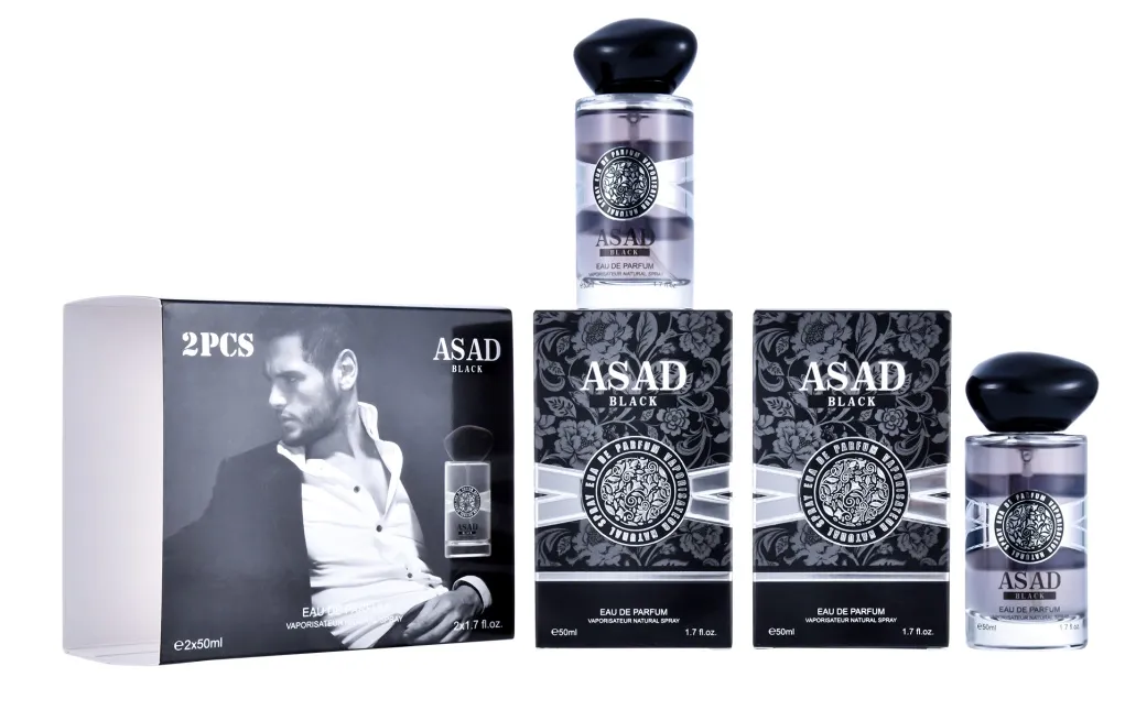 Komplet perfum Asad Black 2x50ml Eau de Parfum