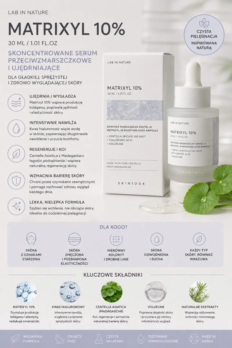 SKIN1004 Madagascar Centella Matrixyl 10% Serum 30ml