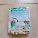 Nadmuchiwany materac jednorożec Swim Boat 80x57cm