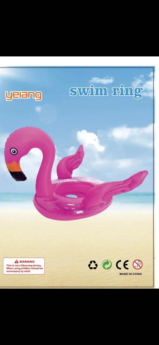 Yeang Swim Ring Różowy Flaming Nadmuchiwany