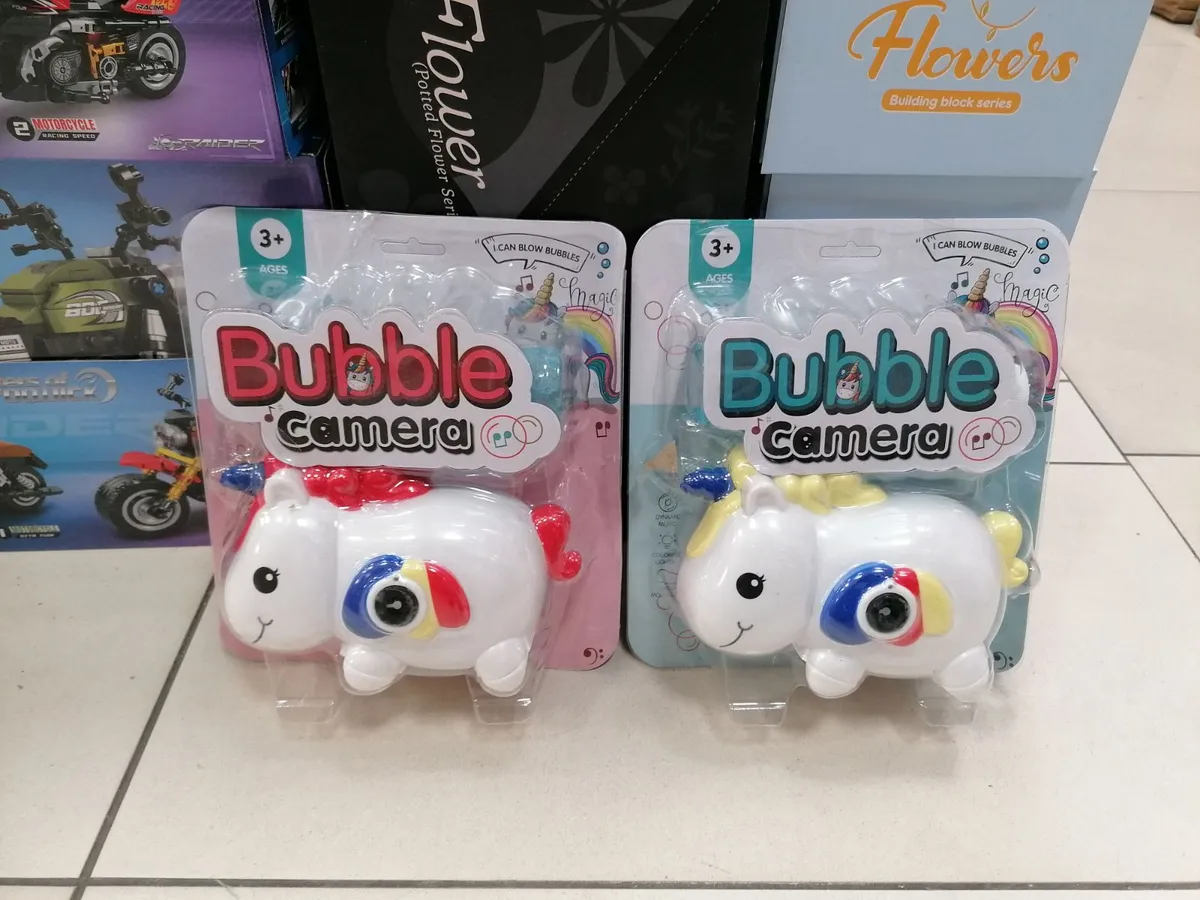 Zabawka Bubble Camera Unicorn Różowa i Biała 3+