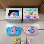 Lusterko dmuchawka do baniek Bubbles niebiesko-różowe 3+