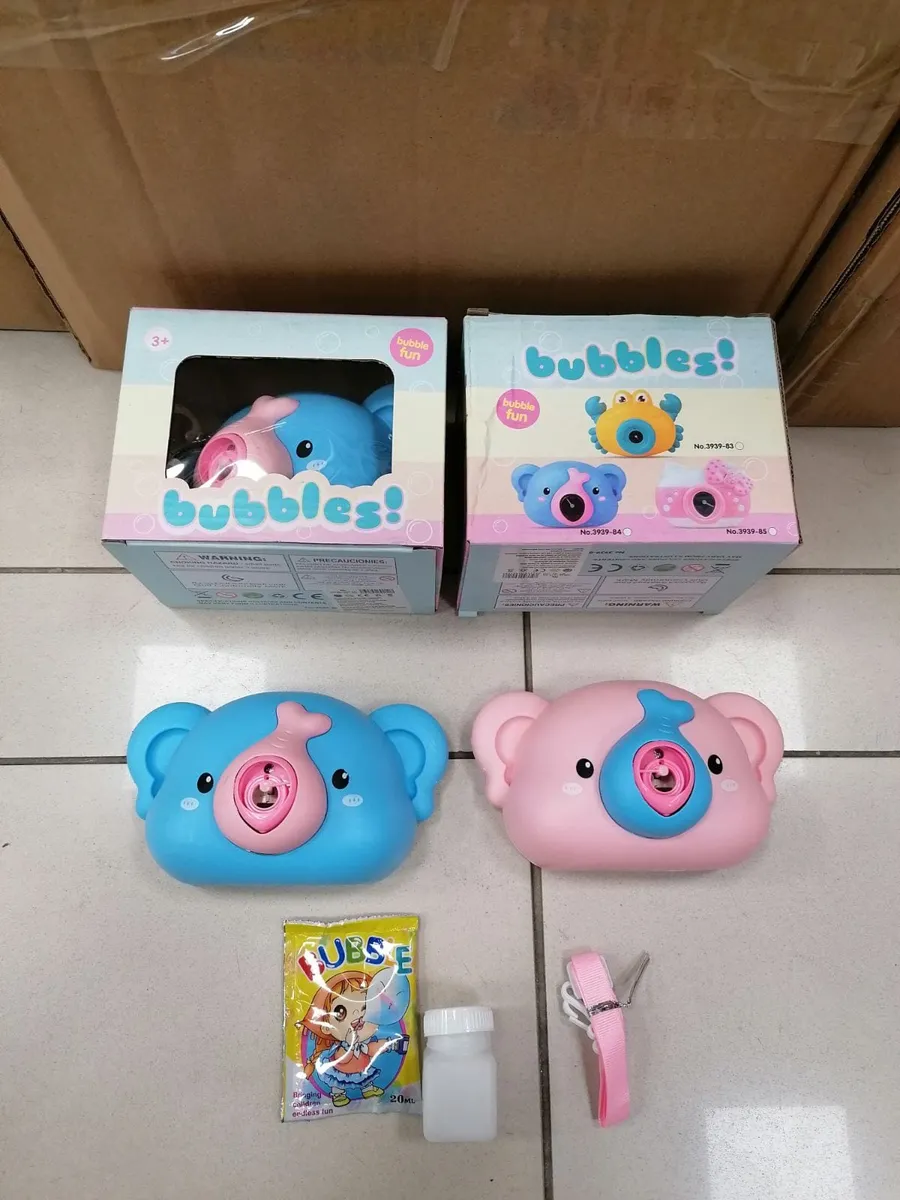 Lusterko dmuchawka do baniek Bubbles niebiesko-różowe 3+