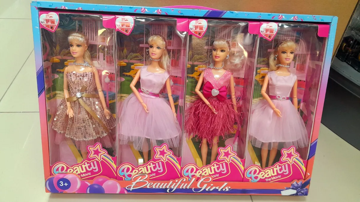 Zestaw 4 Lalek Beautiful Girls Beauty Movie 3+